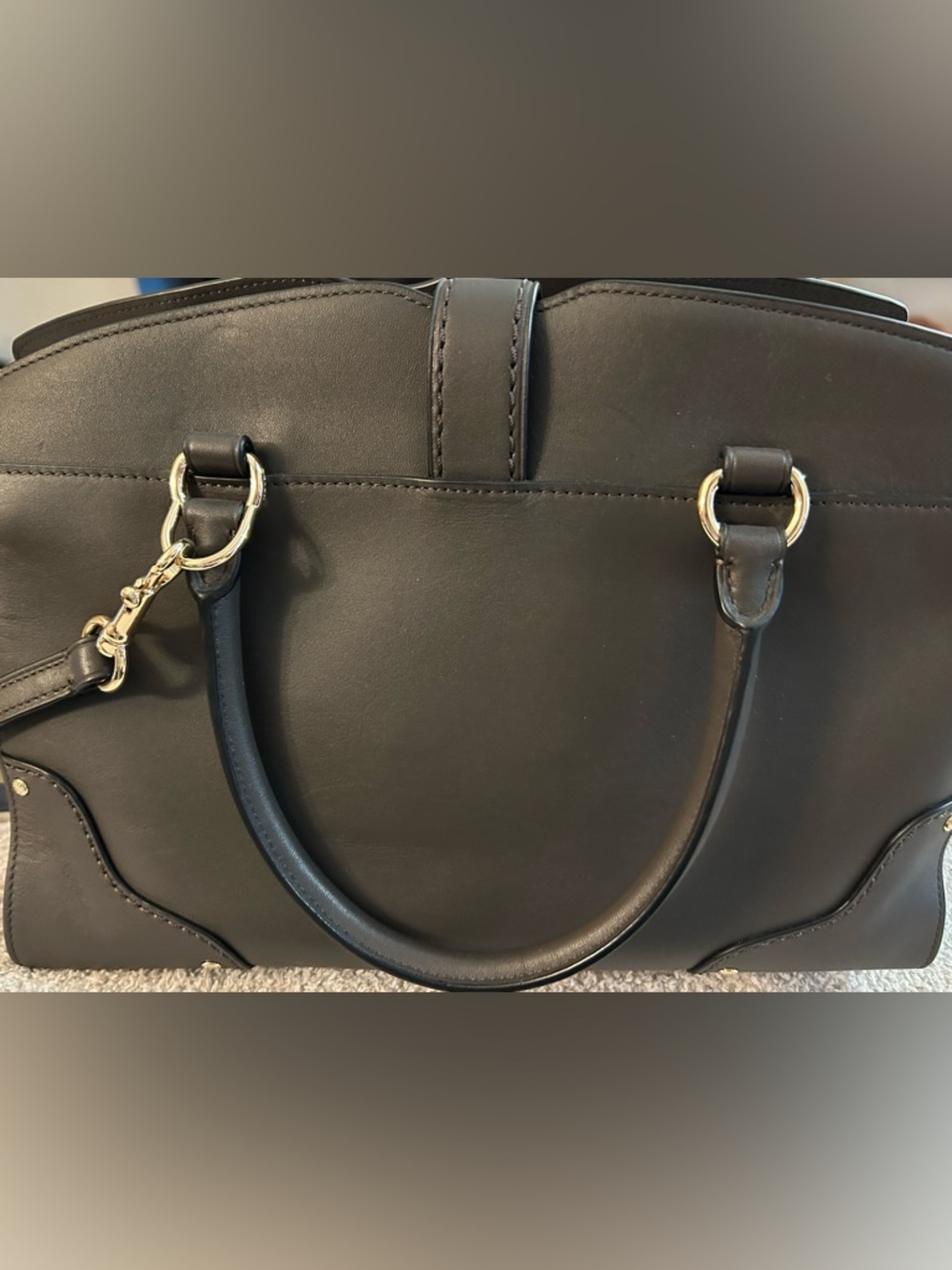 Coach Mercer 30 Brown Leather and suede Satchel with Gold Hardware NWOT. - Picture 2 of 6